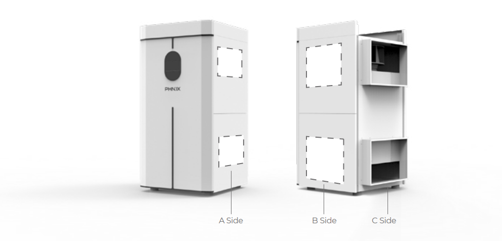 Tri-sided Airflow Design