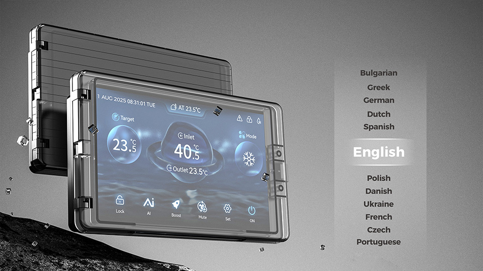 User-Friendly Operation with 10 Language Support