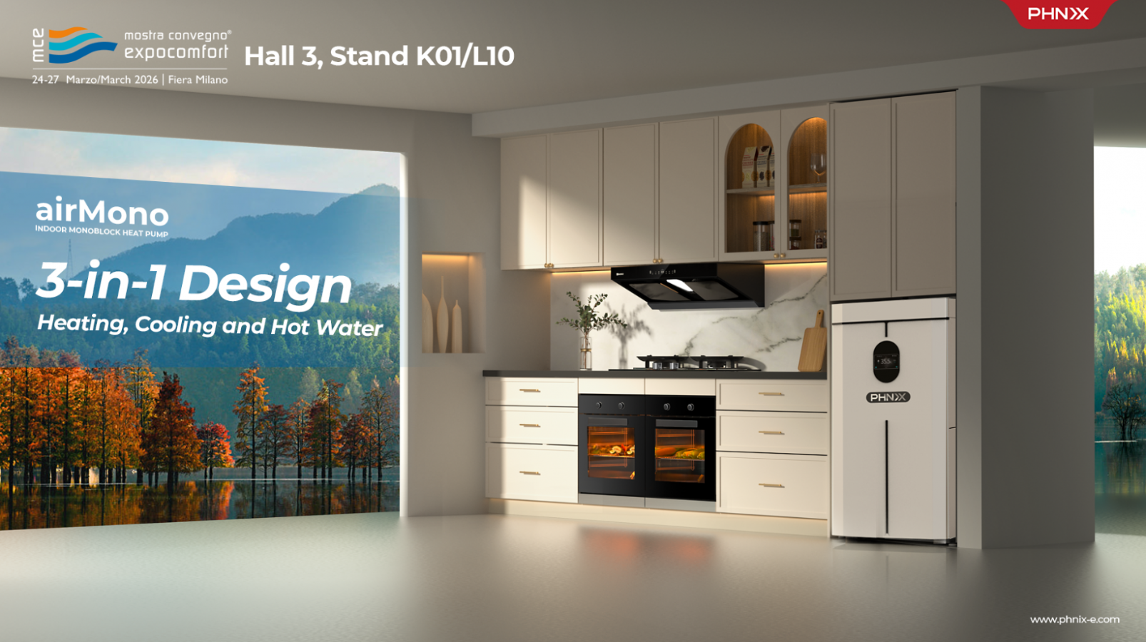 PHNIX to Unveil "AI-Powered All-Scenario Heat Pump Ecosystem" at MCE Milan 2026